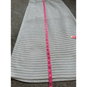 Everlane The Crochet Knit Skirt In Cream White Medium Organic Cotton thumbnail 10