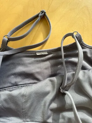ALO Yoga Gray Seamless Sports Bra & High-Waist Leggings Set thumbnail 4