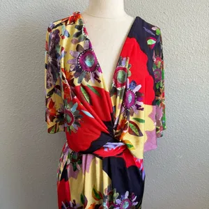 Anthropologie Ranna Gill Sabatina‎ Floral Dress Size Medium thumbnail 2