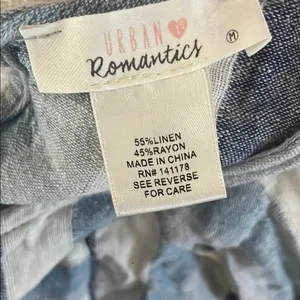 Urban Romantics Striped Blue and White Women's Top thumbnail 4