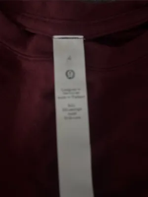 lululemon athletica Long-Sleeve Crew Top - Burgundy Wine thumbnail 2