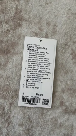 Lululemon Swiftly Long Sleeve thumbnail 5