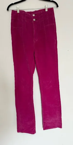 Free people we the free corduroy pink size 27 pants skinny thumbnail 1