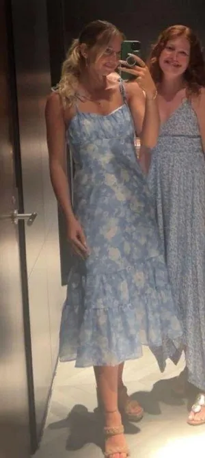 Altar'd State Blue Dress (on left) thumbnail 1