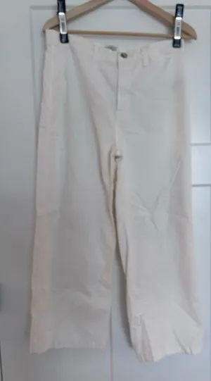 J.Crew Slim Wide-Leg Jeans White thumbnail 1