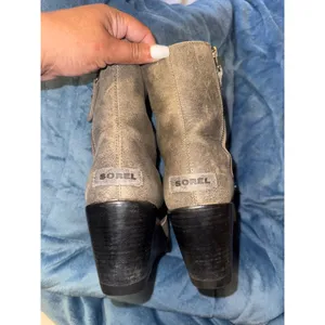 Sorel After Hours Wedge Boots Womens 10 Leather Buckle Grunge thumbnail 5