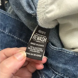 NWT Rewash Carpenter Jeans Denim Dark Wash‎ High Waist size 13 31 NEW! 0441 thumbnail 11