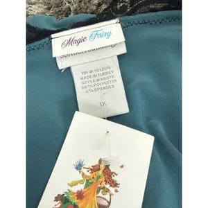 Soft Surroundings Magic Fairy Robe 1X NWT Teal Lace Trim Sleepwear thumbnail 9