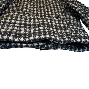 Lands End Womens Houndstooth Quilted Jacket Lightweight Classic‎ Medium(10/12) thumbnail 5