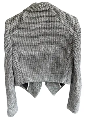 Alice + Olivia Open Front Tweed Cropped Blazer Size M thumbnail 7