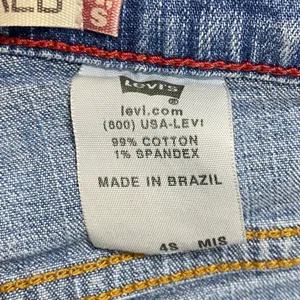 Levis 550 Relaxed Tapered Light Wash Distressed Jeans Womens 4‎ Short 4S Blue thumbnail 8