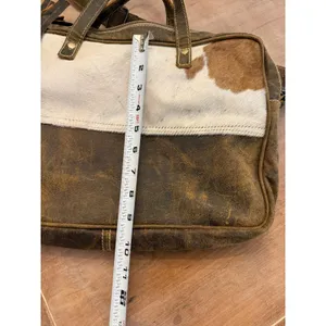 Myra bag Genuine Leather & Cowhide Laptop‎ Crossbody Western Bag Cowgirl Cowboy thumbnail 8