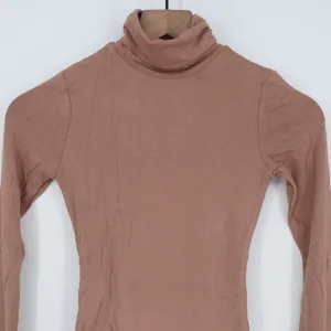 Naked Wardrobe Womens Long Sleeve Turtleneck Bodysuit Mauve Brown XS nw-b0313n thumbnail 3