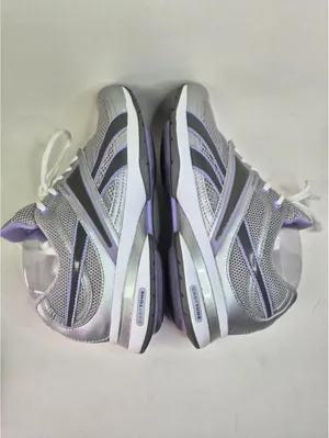 Reebok Easy Tone Rocker Sole Toning Sneakers Gray & Purple 8.5 thumbnail 3