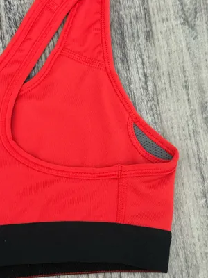 Nike Pro Red Sports Bra thumbnail 4