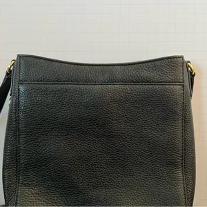 Michael Kors‎ Black Pebbled Leather Crossbody Bag - Gold-Tone Hardware thumbnail 5