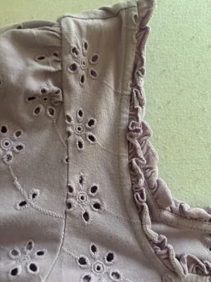ASOS Purple eyelet dress thumbnail 4