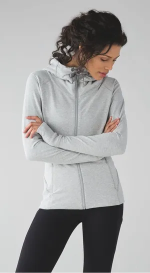 Lululemon Harmony Hoodie in Heathered Light Grey Size 4 thumbnail 1