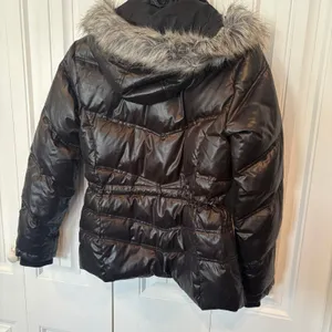New York & Company‎ Black Hooded Puffer Jacket Size Medium thumbnail 2