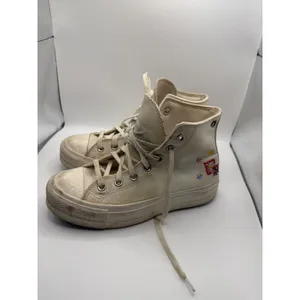 Converse Chuck Taylor All Star‎ Lift Platform High Top Floral Cream A02198C 7W thumbnail 3