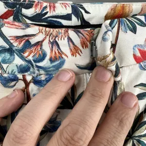 Zara Woman Size XS Floral Cotton Pants thumbnail 3