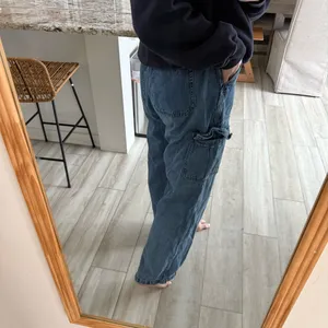 Aeropostale 90s Baggy Cargo Jeans Light Wash Wide Leg Utility Denim XL thumbnail 5