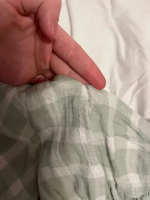 Light Green Show Me Your Mumu Gingham Blouse thumbnail 4