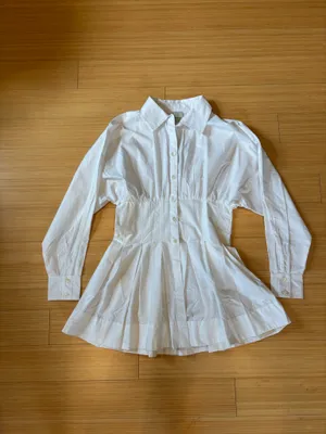 Anthropologie White Button Down Blouse Maeve  thumbnail 3