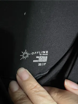 Offline by Aerie Real Me Crossover Flare‎ Black Yoga Leggings thumbnail 5