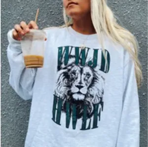 WWJD HWLF vintage lion ash crewneck sweatshirt pullover thumbnail 1