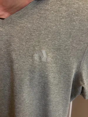 Adidas Women’s medium light gray Climalite t shirt  thumbnail 3