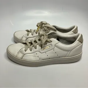 Adidas originals super sleek‎ white sneakers size 7 thumbnail 4
