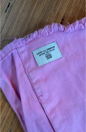 Bdg Hot Pink pull on denim boxer thumbnail 2