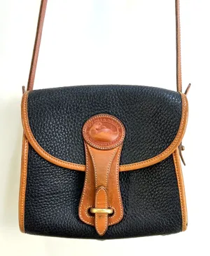 Vintage Dooney & Bourke All Weather Leather Black Crossbody Bag thumbnail 1