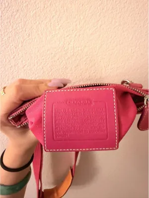 Vintage Pink Coach Crossbody thumbnail 3