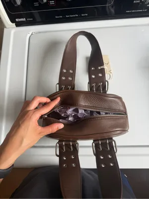 New Brown Free People Buckle Handbag thumbnail 4