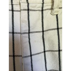 Madewell Slim Emmit Wide Leg Crap Pants Beige Black Striped 28 thumbnail 9