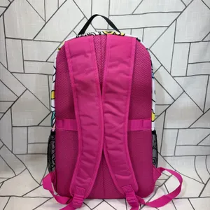 Sanrio Hello Kitty Backpack OSFA Pink White Bioworld 19 Inch Laptop Sleeve Padded Back thumbnail 4