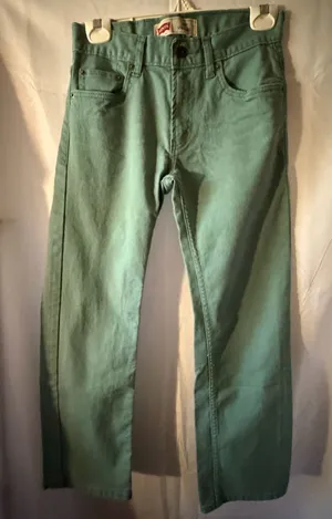 Levi's Women's Green Straight-Leg Jeans thumbnail 1