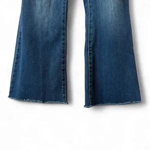 Blank NYC Blue Flare Wide Leg Jeans with Subtle Whiskering‎ thumbnail 3