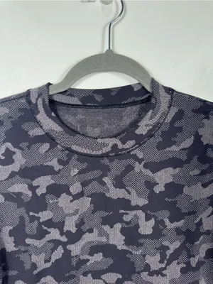 Lululemon Close to Crossing Long Sleeve Rulu‎ 8 Heritage Camo Black Gray thumbnail 5