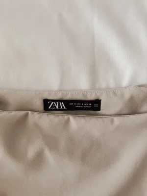 ZARA Tan Belted Tie Mini Skirt thumbnail 3