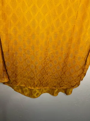 Maeve by Anthropologie Hailey‎ Flutter Sleeve Golden Yellow Boho Top thumbnail 6