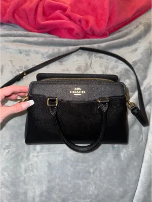 Coach Purse Black Leather thumbnail 2