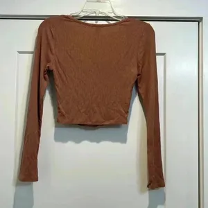 Bozzolo rustic brown colored crop top size small. thumbnail 5