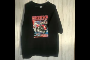 Gildan SKU23 XL Black Uptown Motorcycle Company T-Shirt Vintage Graphic thumbnail 2