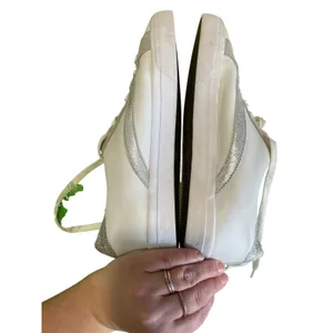 Madewell‎ Leather Sneakers White Gray Low Top Casual Shoes Sz 9 thumbnail 3