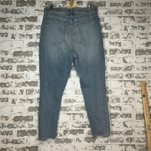 Abercrombie & fitch | women Highrise super skinny distressed denim jeans thumbnail 5