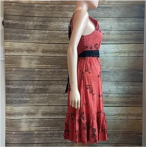 Free People Burnt Orange Butterfly Dress thumbnail 3