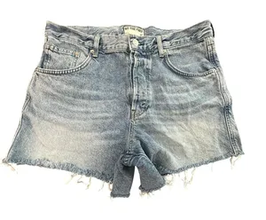 We The Free‎ People Women's Size 30 High Rise Denim Shorts Button Fly #GG4-5 thumbnail 1